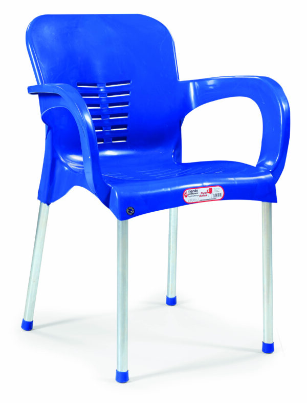 Metal Ayaklı Mavi Sandalye (Mat)