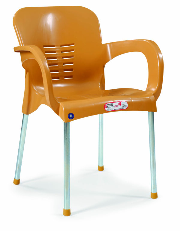 Metal Ayaklı Sarı Sandalye (Mat)